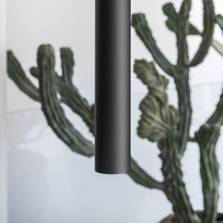 Ideal Lux - LOOK LED függeszték kábellel, 1xGU10/7W/230V, CRI 90, átm. 6 cm, fekete