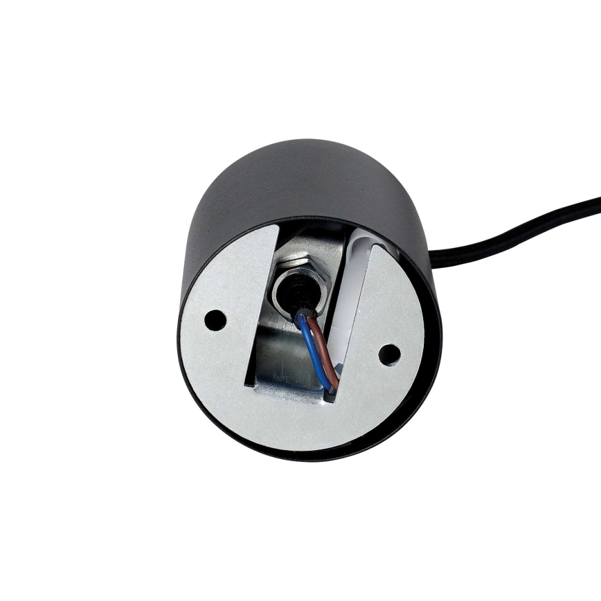 Ideal Lux - LOOK LED függeszték kábellel, 1xGU10/7W/230V, CRI 90, átm. 6 cm, fekete