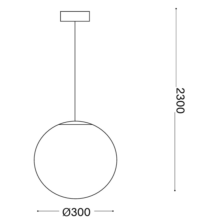 Ideal Lux - MAPA kábellel függesztett csillár, 1x E27/42W/230V, átm. 30 cm, fehér