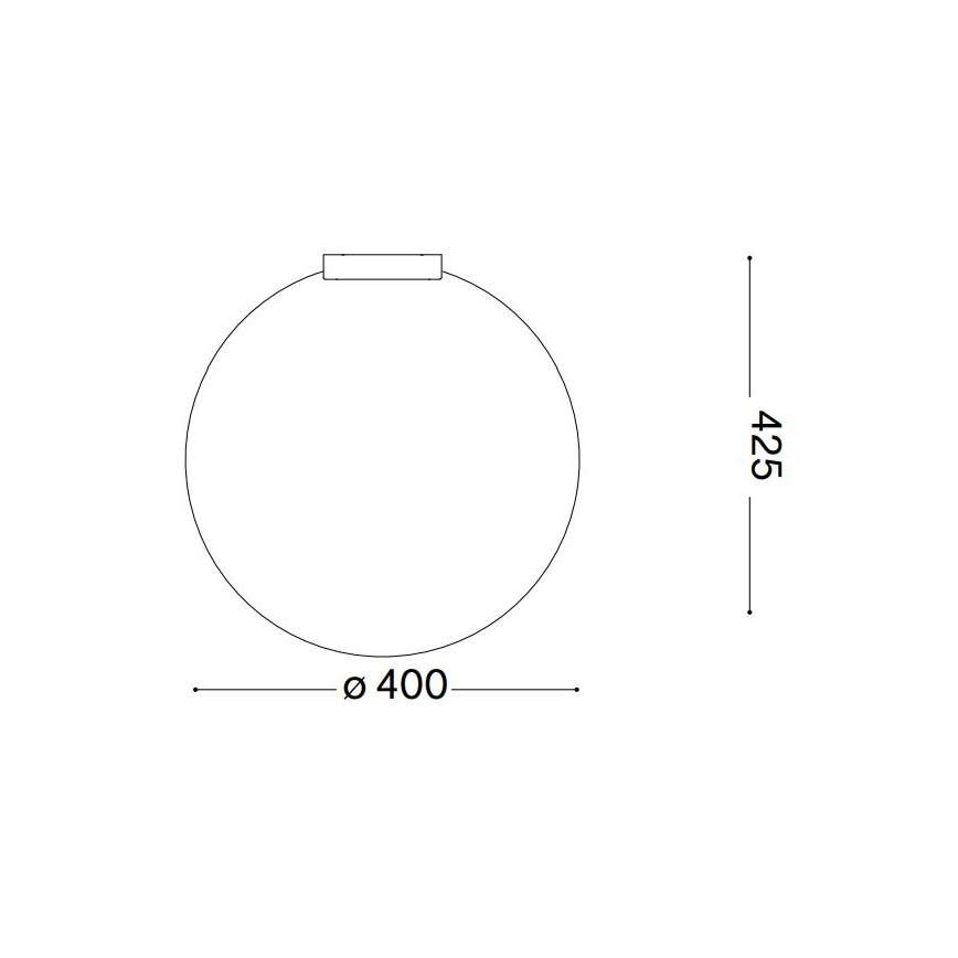 Ideal Lux - Mennyezeti lámpa CARTA 1xE27/25W/230V átm. 40 cm fehér