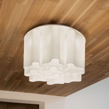 Ideal Lux - Mennyezeti lámpa COMPO 6xE27/52W/230V átm. 56 cm fehér