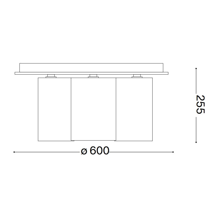 Ideal Lux - Mennyezeti lámpa DAISY 6xE27/52W/230V átm. 60 cm arany/fehér