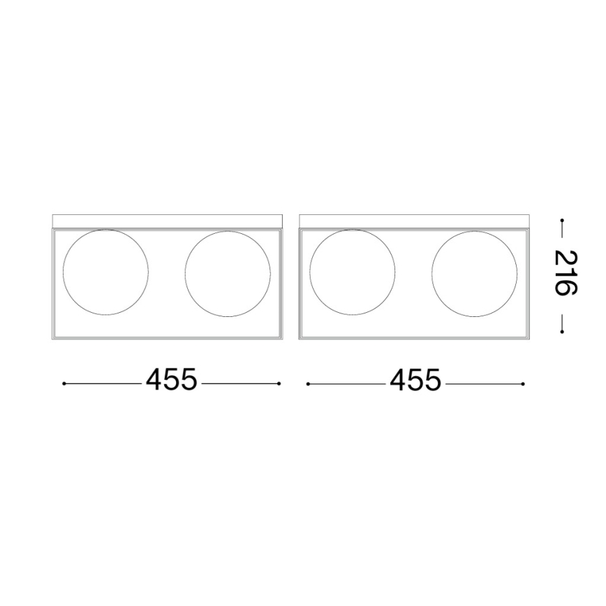 Ideal Lux - Mennyezeti lámpa LINGOTTO 4xE14/40W/230V