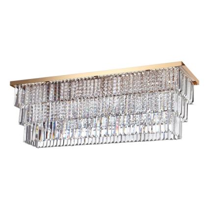 Ideal Lux - Mennyezeti lámpa MARTINEZ 8xE14/40W/230V arany