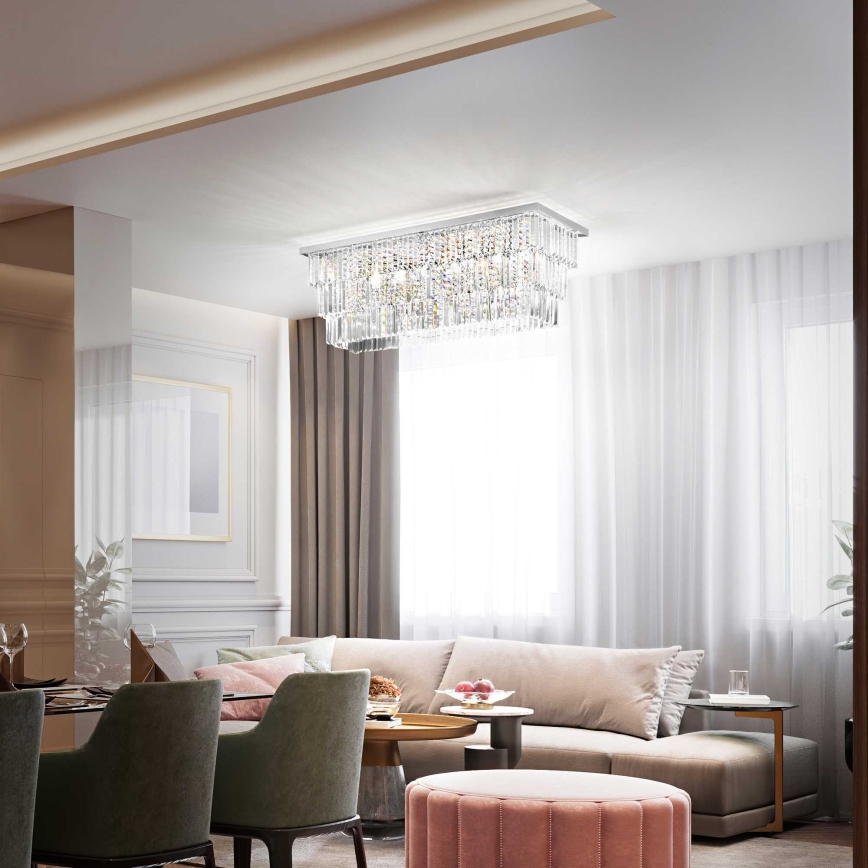 Ideal Lux - Mennyezeti lámpa MARTINEZ 8xE14/40W/230V