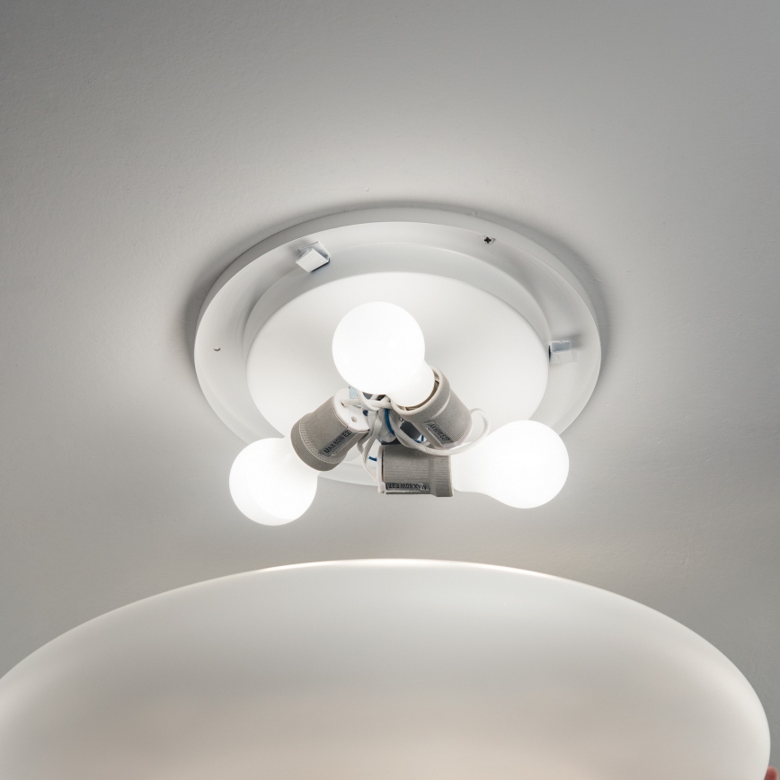 Ideal Lux - Mennyezeti lámpa SMARTIES 1xE27/42W/230V, átmérő 33 cm, fehér