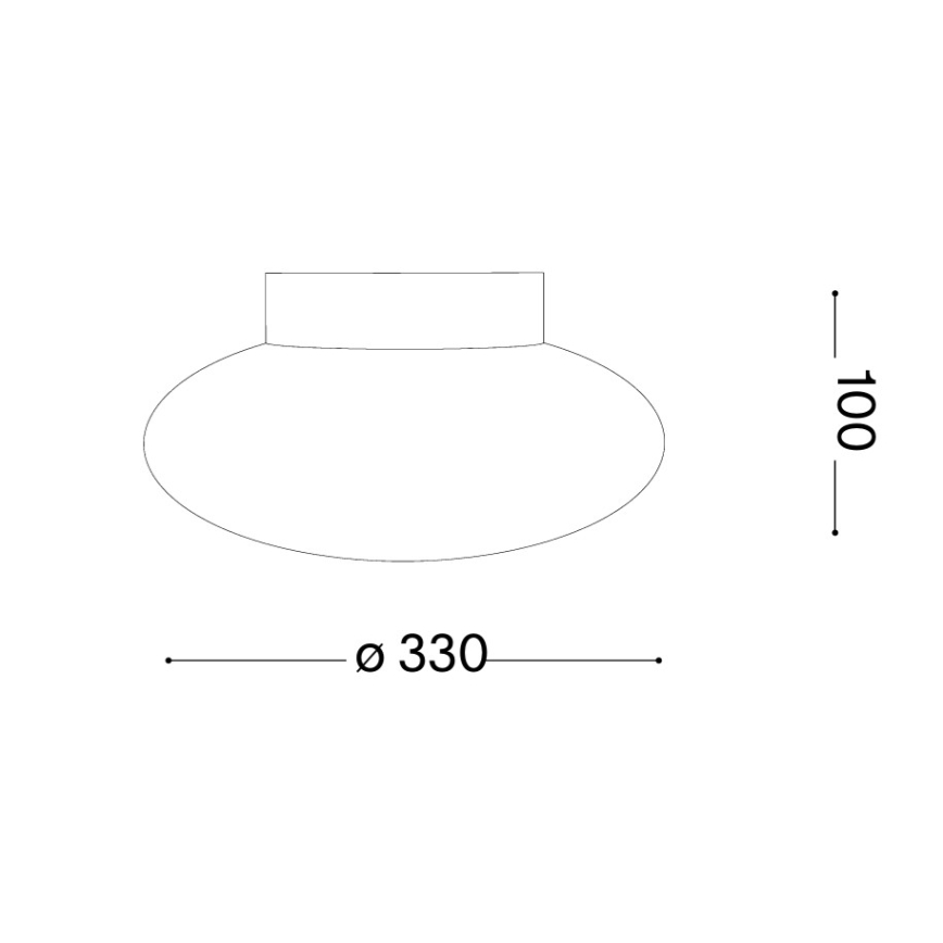 Ideal Lux - Mennyezeti lámpa SMARTIES 1xE27/42W/230V, átmérő 33 cm, fehér