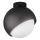 Ideal Lux - Mennyezeti lámpatest BLOOM 1xE27/42W/230V Ø 22 cm fekete