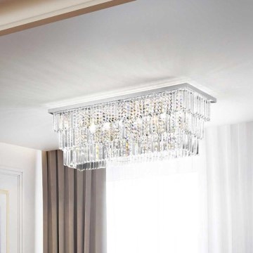 Ideal Lux - Mennyezeti lámpatest MARTINEZ 8xE14/40W/230V fényes króm