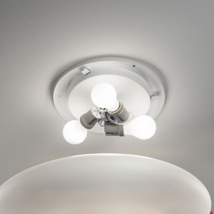 Ideal Lux - Mennyezeti lámpatest SMARTIES 2xE27/42W/230V átm. 42,5 cm fehér