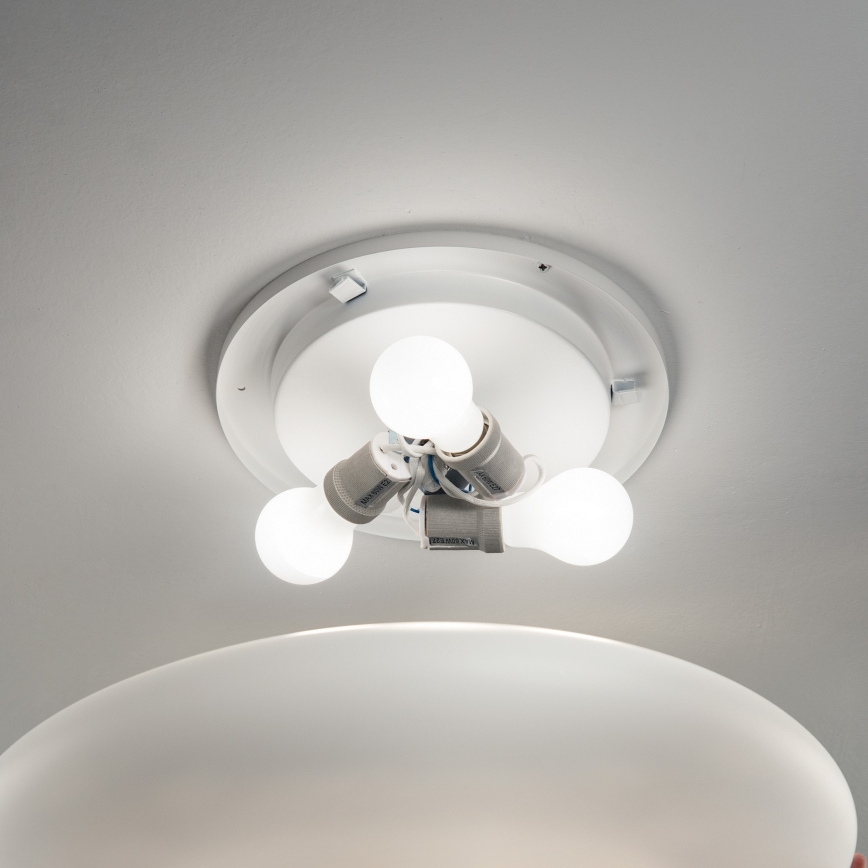 Ideal Lux - Mennyezeti lámpatest SMARTIES 2xE27/42W/230V átm. 42,5 cm fehér