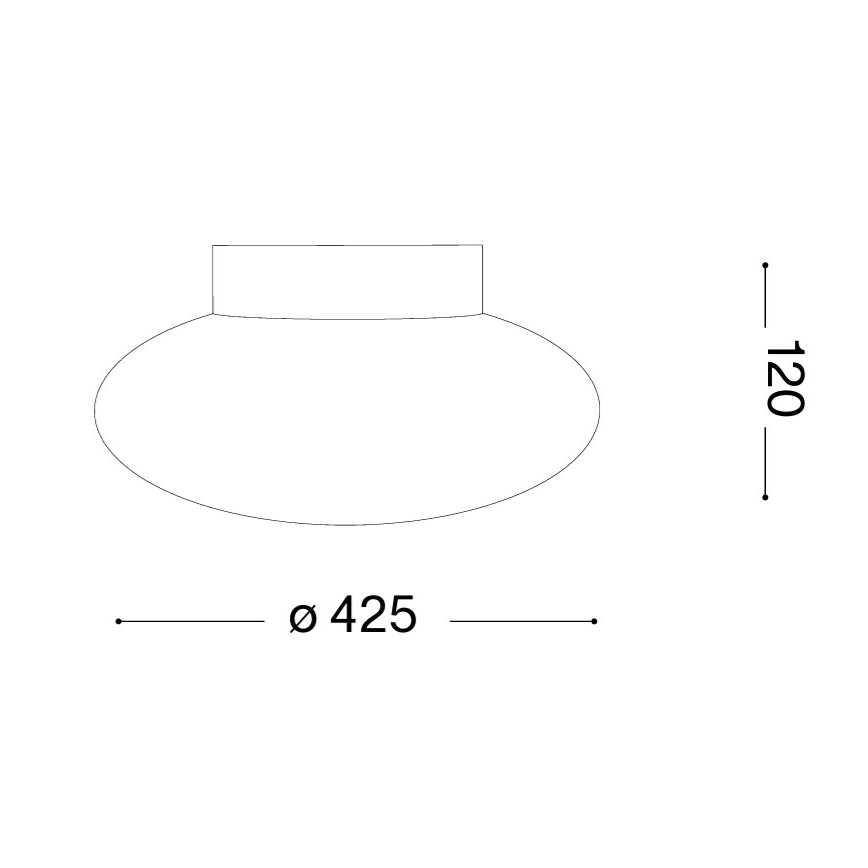 Ideal Lux - Mennyezeti lámpatest SMARTIES 2xE27/42W/230V átm. 42,5 cm fehér