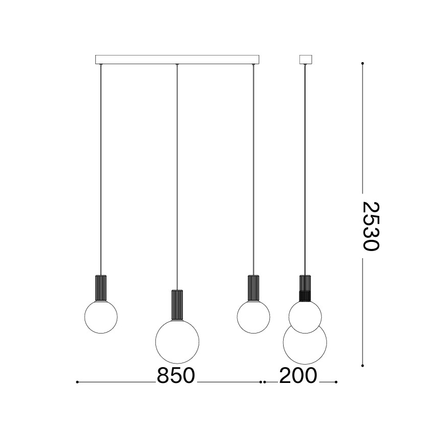 Ideal Lux - ODEON kábeles LED csillár LED/20W/230V CRI 90 bézs/fehér