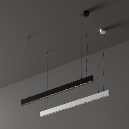Ideal Lux - OFFICE kábeles LED csillár/30W/230V 4000K CRI 90 fekete