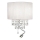 Ideal Lux - OPERA LED kristály fali lámpa 2xE14/40W/230V + LED/1W, fehér