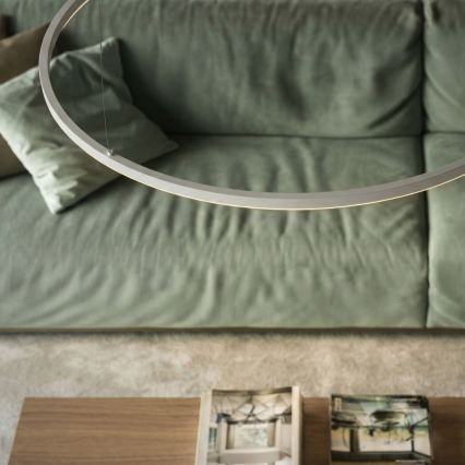 Ideal Lux - LED zsinóros csillár ORACLE SLIM LED/53W/230V 4000K CRI 90 átm. 90 cm fehér