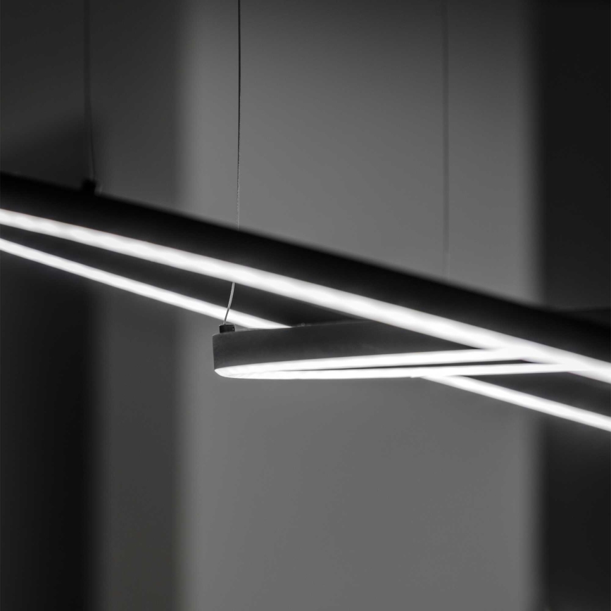 Ideal Lux - ORACLE SLIM LED kábeles csillár, 53 W/230 V, 2700 K, CRI 90, átmérő 90 cm, fekete