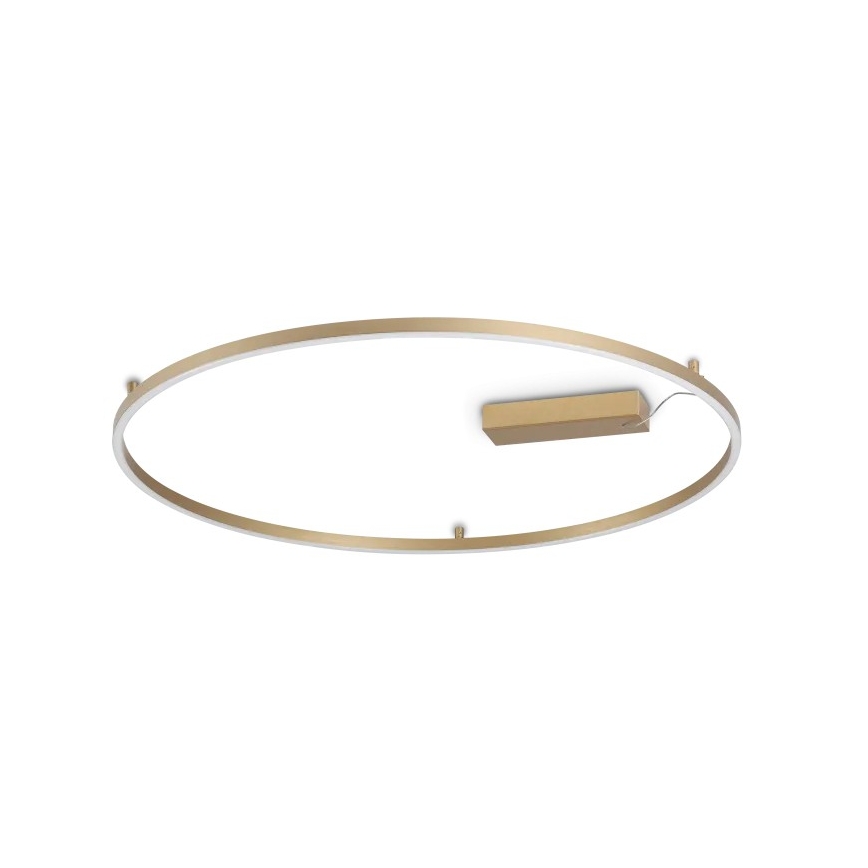Ideal Lux - LED mennyezeti lámpatest ORACLE SLIM LED/53W/230V 3000K CRI 90, Ø 90 cm, arany