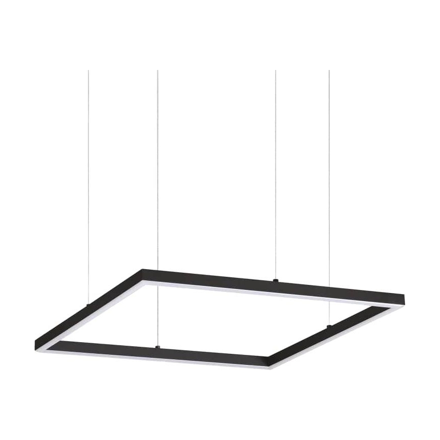 Ideal Lux - ORACLE SLIM kábelre függesztett LED csillár LED/33W/230V 3000K CRI 90 50x50 cm fekete