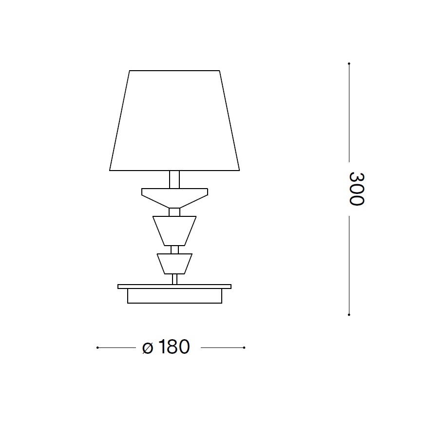 Ideal Lux - PEGASO kristály asztali lámpa 1xE14/28W/230V arany