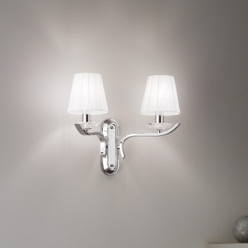 Ideal Lux - PEGASO kristály fali lámpa 2xE14/28W/230V, fényes króm