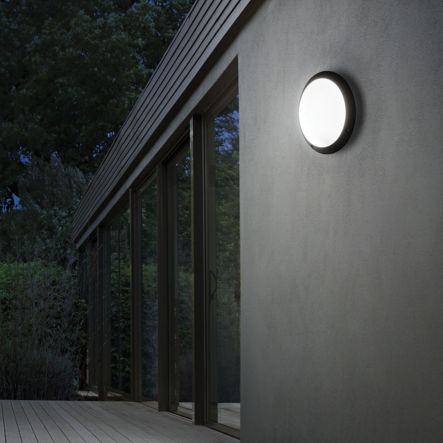 Ideal Lux - POLAR kültéri fali lámpatest 1xE27/23W/230V IP66 fekete