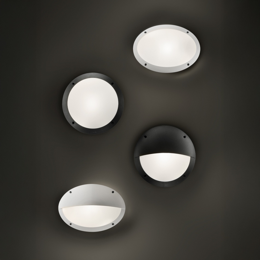 Ideal Lux - POLAR kültéri fali lámpatest 1xE27/23W/230V IP66 fekete