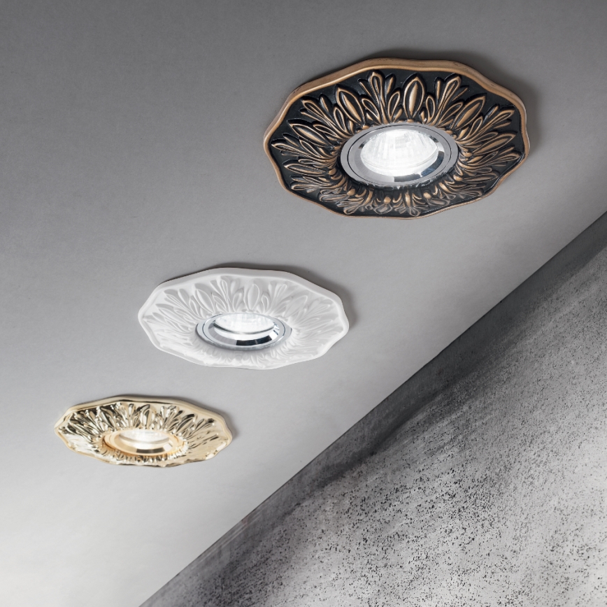 Ideal Lux - POLKA beépíthető mennyezeti lámpatest 1xGU10/50W/230V fehér