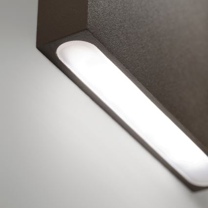 Ideal Lux - POST-IT kültéri LED fali lámpatest, 3W/12V, CRI 90, barna