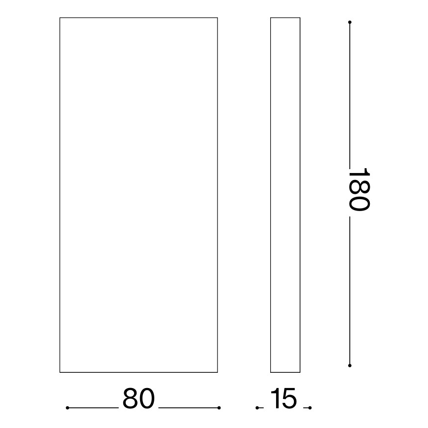 Ideal Lux - POST-IT LED kültéri fali lámpatest LED/6W/12V CRI 90 sárgaréz
