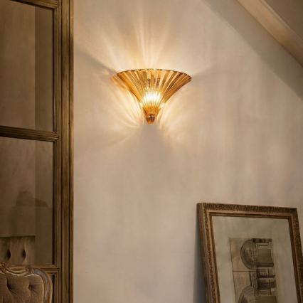 Ideal Lux - SANTA fali lámpa 1xE14/40W/230V arany