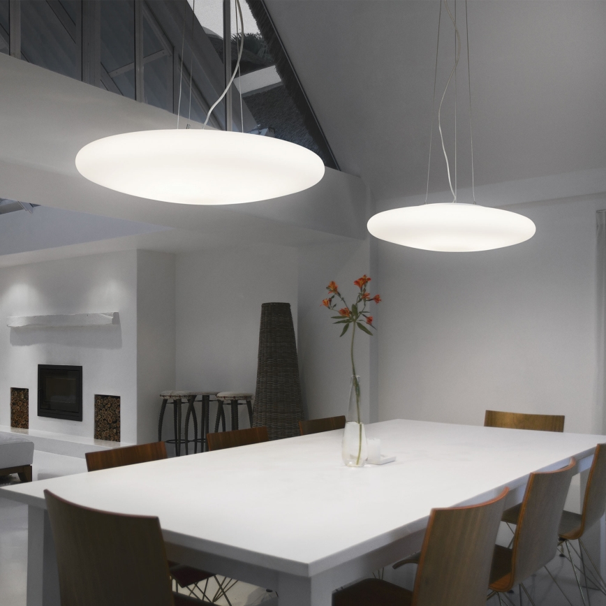 Ideal Lux - SMARTIES kábeles függeszték, 5xE27/42W/230V, átmérő 60 cm, fehér
