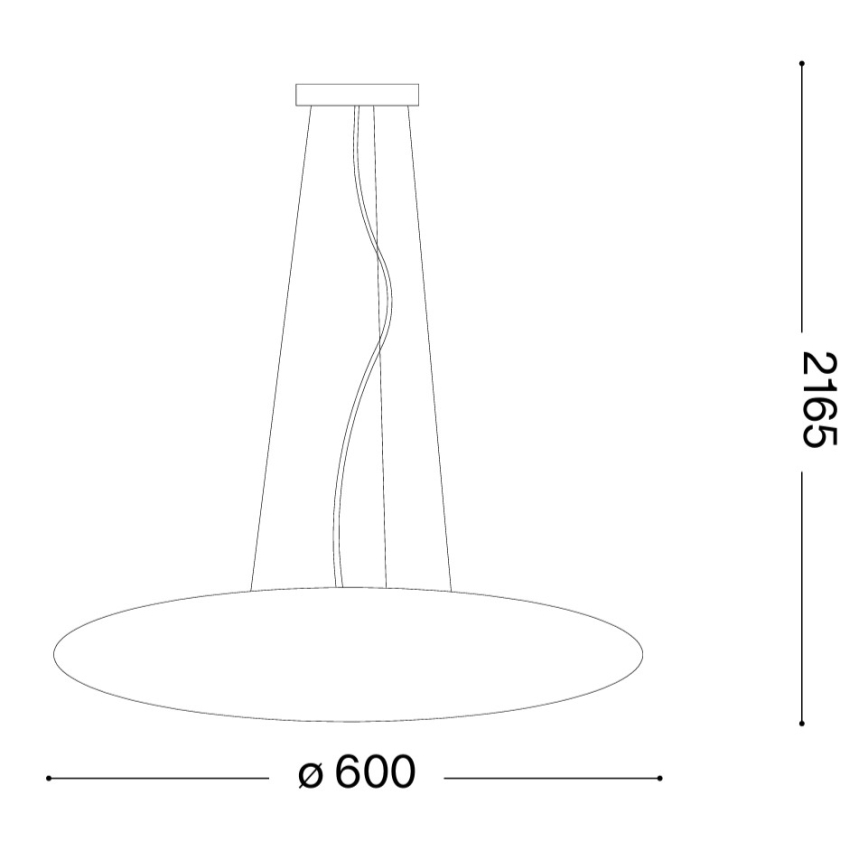 Ideal Lux - SMARTIES kábeles függeszték, 5xE27/42W/230V, átmérő 60 cm, fehér