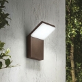 Ideal Lux - STYLE LED kültéri fali lámpatest, 8,5 W, 230 V, 3000 K, CRI 90, IP54, barna