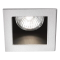 Ideal Lux - Süllyesztett mennyezeti lámpatest FUNKY 1xGU10/50W/230V 9x9 cm matt króm