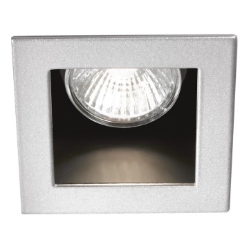 Ideal Lux - Süllyesztett mennyezeti lámpatest FUNKY 1xGU10/50W/230V 9x9 cm matt króm
