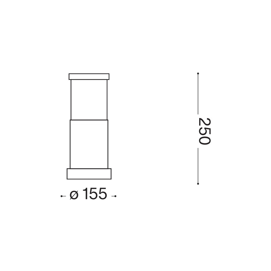 Ideal Lux - TRONCO kültéri lámpatest, 1x E27, 42W, 230V, 25 cm, IP65, barna