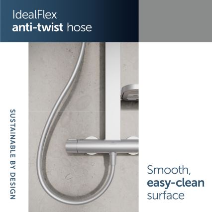 Ideal Standard BD583SI - CERATHERM ALU+ termosztátos zuhanyszett, ezüst