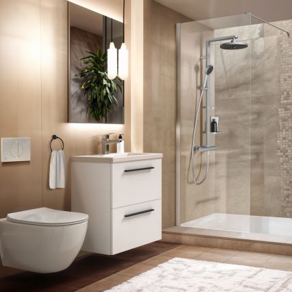 Ideal Standard BD583SI - Zuhanyszett CERATHERM ALU+ termosztátos csapteleppel, matt króm