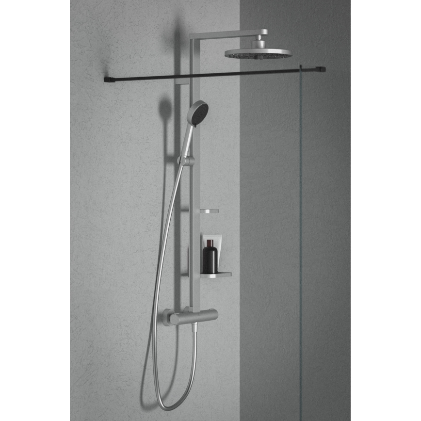 Ideal Standard BD583SI - Zuhanyszett CERATHERM ALU+ termosztátos csapteleppel, matt króm
