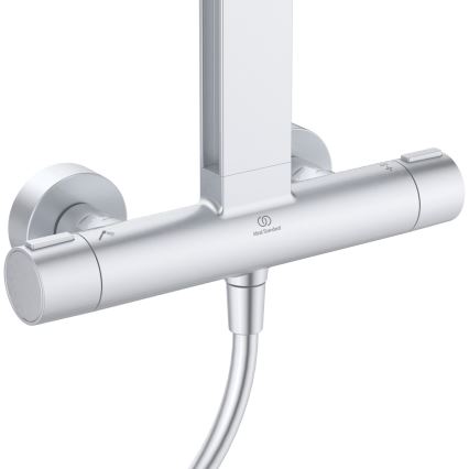 Ideal Standard BD583SI - Zuhanyszett CERATHERM ALU+ termosztátos csapteleppel, matt króm