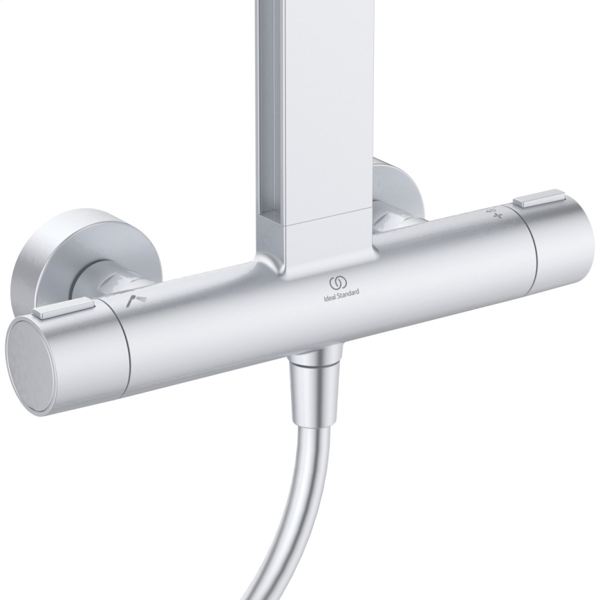 Ideal Standard BD583SI - Zuhanyszett CERATHERM ALU+ termosztátos csapteleppel, matt króm
