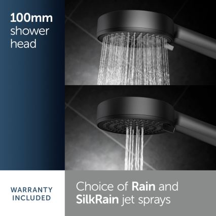 Ideal Standard BD586XG - IDEALRAIN ALU+ zuhanyszett, matt fekete