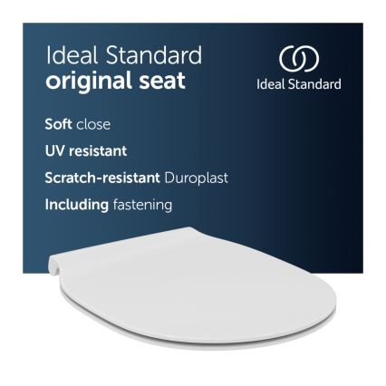 Ideal Standard E036601 - SoftClose CONNECT AIR WC-ülőke, fehér