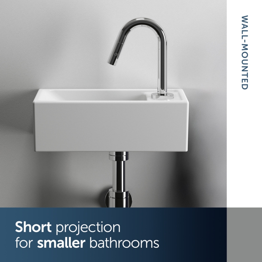 Ideal Standard E211201 - Falra szerelhető mosdó I.LIFE S 37x21 cm kerámia/fehér