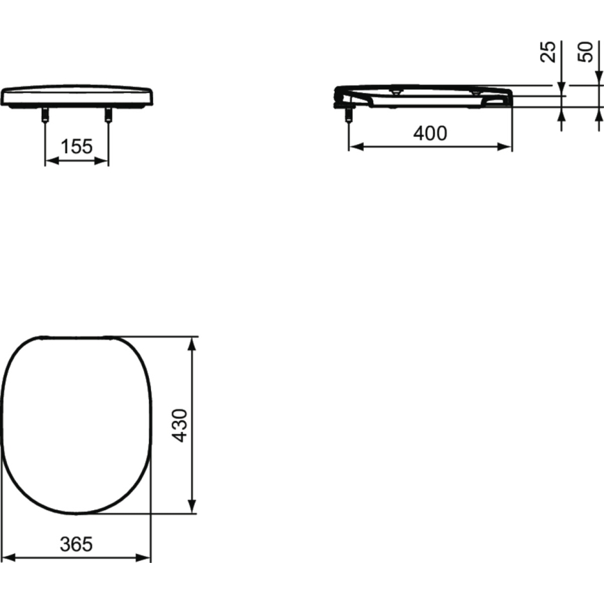 Ideal Standard E712701 - WC-ülőke SoftClose CONNECT fehér