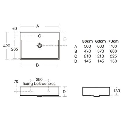 Ideal Standard K077701 - STRADA függesztett mosdó 50x42 cm kerámia/fehér