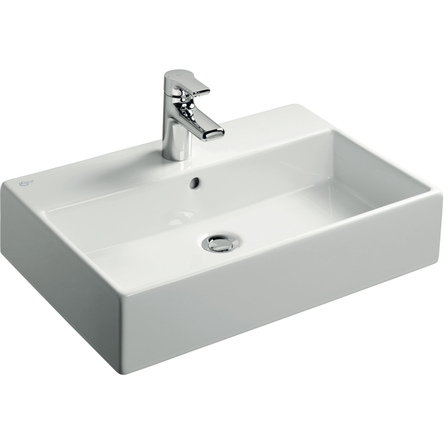 Ideal Standard K078101 - STRADA 60x42 cm pultba építhető kerámia mosdó, fehér
