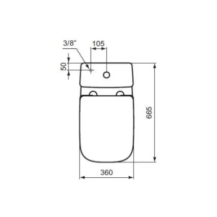 Ideal Standard T453001 - I.LIFE A WC-ülőke, fehér