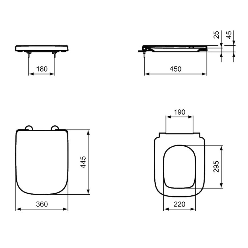 Ideal Standard T468301 - SoftClose WC-ülőke I.LIFE B fehér
